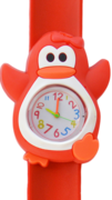 Kinderhorloge happy pinguïn rood