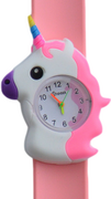 Kinderhorloge stralende eenhoorn lichtroze