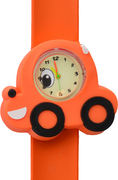 Lachende auto oranje 