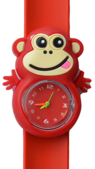 Kinderhorloge blije aap rood