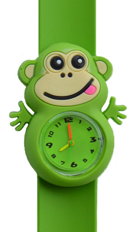 Kinderhorloge blije aap groen