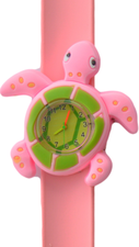 Kinderhorloge schildpad lichtroze