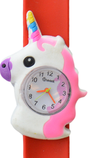Kinderhorloge stralende eenhoorn rood