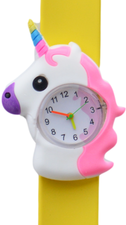 Kinderhorloge stralende eenhoorn geel