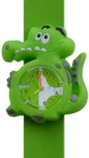 Kinderhorloge blije krokodil groen