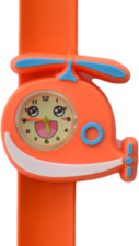 Kinderhorloge blije helikopter oranje