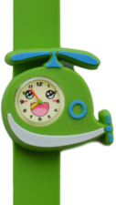 Kinderhorloge blije helikopter groen