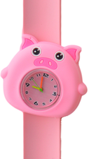 Kinderhorloge varkentje lichtroze
