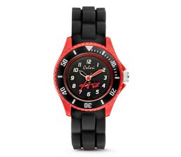 Kinderhorloge raceauto zwart/rood