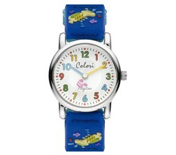 Kinderhorloge trompet blauw