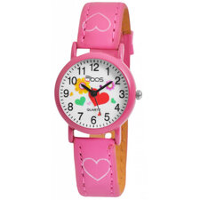 Kinderhorloge roze met hartje